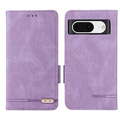 Handytasche Stand Schutzhülle Flip Leder Hülle L06Z für Google Pixel 8 5G Violett