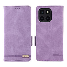 Handytasche Stand Schutzhülle Flip Leder Hülle L06Z für Huawei Honor X8b Violett