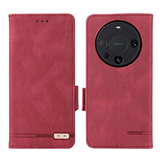 Handytasche Stand Schutzhülle Flip Leder Hülle L06Z für Huawei Mate 60 Rot