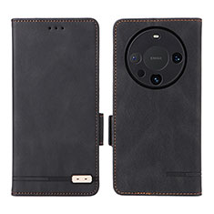 Handytasche Stand Schutzhülle Flip Leder Hülle L06Z für Huawei Mate 60 Schwarz