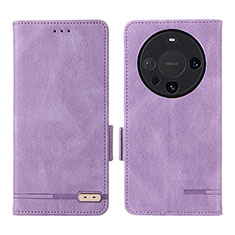 Handytasche Stand Schutzhülle Flip Leder Hülle L06Z für Huawei Mate 60 Violett