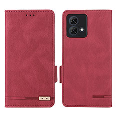 Handytasche Stand Schutzhülle Flip Leder Hülle L06Z für Motorola Moto G84 5G Violett