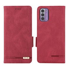 Handytasche Stand Schutzhülle Flip Leder Hülle L06Z für Nokia G310 5G Rot