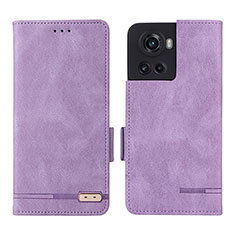 Handytasche Stand Schutzhülle Flip Leder Hülle L06Z für OnePlus 10R 5G Violett