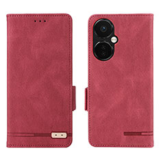 Handytasche Stand Schutzhülle Flip Leder Hülle L06Z für OnePlus Nord CE 3 5G Rot