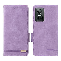 Handytasche Stand Schutzhülle Flip Leder Hülle L06Z für Realme GT Neo3 5G Violett