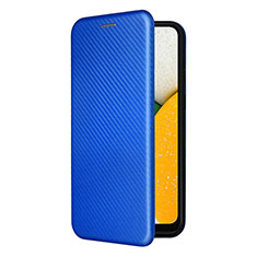 Handytasche Stand Schutzhülle Flip Leder Hülle L06Z für Samsung Galaxy A03 Core Blau