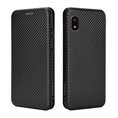 Handytasche Stand Schutzhülle Flip Leder Hülle L06Z für Samsung Galaxy A21 SC-42A Schwarz