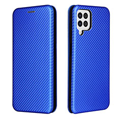 Handytasche Stand Schutzhülle Flip Leder Hülle L06Z für Samsung Galaxy A22 4G Blau