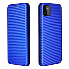Handytasche Stand Schutzhülle Flip Leder Hülle L06Z für Samsung Galaxy A22 5G Blau