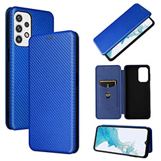 Handytasche Stand Schutzhülle Flip Leder Hülle L06Z für Samsung Galaxy A23 4G Blau