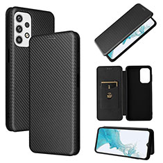 Handytasche Stand Schutzhülle Flip Leder Hülle L06Z für Samsung Galaxy A23 5G Schwarz