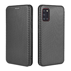 Handytasche Stand Schutzhülle Flip Leder Hülle L06Z für Samsung Galaxy A31 Schwarz