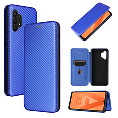 Handytasche Stand Schutzhülle Flip Leder Hülle L06Z für Samsung Galaxy A32 4G Blau