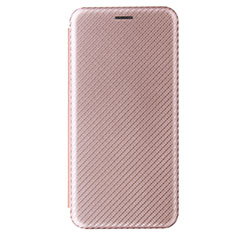 Handytasche Stand Schutzhülle Flip Leder Hülle L06Z für Samsung Galaxy A41 SC-41A Rosegold