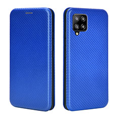 Handytasche Stand Schutzhülle Flip Leder Hülle L06Z für Samsung Galaxy A42 5G Blau