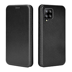 Handytasche Stand Schutzhülle Flip Leder Hülle L06Z für Samsung Galaxy A42 5G Schwarz