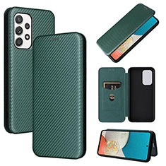 Handytasche Stand Schutzhülle Flip Leder Hülle L06Z für Samsung Galaxy A53 5G Grün