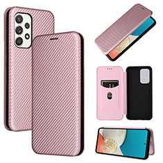 Handytasche Stand Schutzhülle Flip Leder Hülle L06Z für Samsung Galaxy A53 5G Rosegold