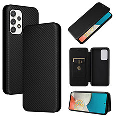 Handytasche Stand Schutzhülle Flip Leder Hülle L06Z für Samsung Galaxy A53 5G Schwarz