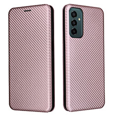 Handytasche Stand Schutzhülle Flip Leder Hülle L06Z für Samsung Galaxy F23 5G Rosegold