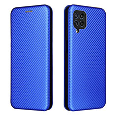 Handytasche Stand Schutzhülle Flip Leder Hülle L06Z für Samsung Galaxy M32 4G Blau