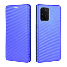 Handytasche Stand Schutzhülle Flip Leder Hülle L06Z für Samsung Galaxy M80S Blau