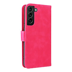 Handytasche Stand Schutzhülle Flip Leder Hülle L06Z für Samsung Galaxy S21 5G Pink