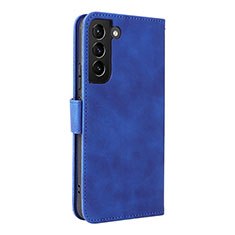 Handytasche Stand Schutzhülle Flip Leder Hülle L06Z für Samsung Galaxy S21 FE 5G Blau