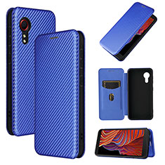 Handytasche Stand Schutzhülle Flip Leder Hülle L06Z für Samsung Galaxy XCover 5 SM-G525F Blau