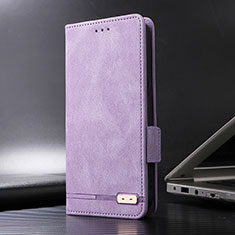 Handytasche Stand Schutzhülle Flip Leder Hülle L06Z für Sharp Aquos Sense8 Violett