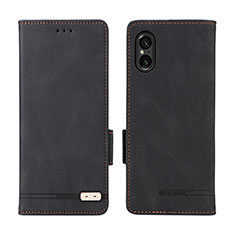 Handytasche Stand Schutzhülle Flip Leder Hülle L06Z für Sony Xperia 5 V Schwarz