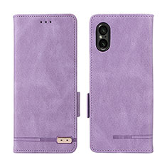 Handytasche Stand Schutzhülle Flip Leder Hülle L06Z für Sony Xperia 5 V Violett