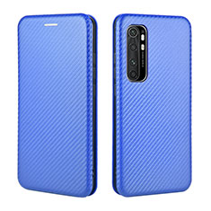 Handytasche Stand Schutzhülle Flip Leder Hülle L06Z für Xiaomi Mi Note 10 Lite Blau