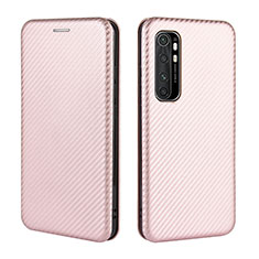 Handytasche Stand Schutzhülle Flip Leder Hülle L06Z für Xiaomi Mi Note 10 Lite Rosegold