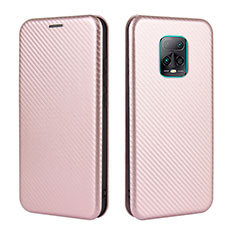 Handytasche Stand Schutzhülle Flip Leder Hülle L06Z für Xiaomi Redmi 10X Pro 5G Rosegold