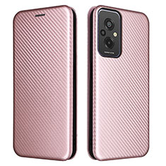 Handytasche Stand Schutzhülle Flip Leder Hülle L06Z für Xiaomi Redmi 11 Prime 4G Rosegold