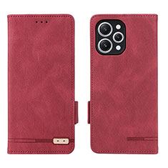 Handytasche Stand Schutzhülle Flip Leder Hülle L06Z für Xiaomi Redmi 12 4G Rot