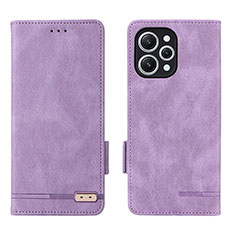 Handytasche Stand Schutzhülle Flip Leder Hülle L06Z für Xiaomi Redmi 12 4G Violett