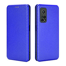 Handytasche Stand Schutzhülle Flip Leder Hülle L06Z für Xiaomi Redmi K30S 5G Blau