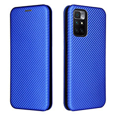 Handytasche Stand Schutzhülle Flip Leder Hülle L06Z für Xiaomi Redmi Note 11 4G (2021) Blau
