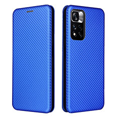 Handytasche Stand Schutzhülle Flip Leder Hülle L06Z für Xiaomi Redmi Note 11 Pro+ Plus 5G Blau