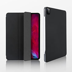 Handytasche Stand Schutzhülle Flip Leder Hülle L07 für Apple iPad Pro 12.9 (2020) Schwarz