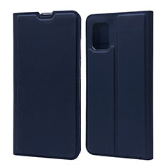 Handytasche Stand Schutzhülle Flip Leder Hülle L07 für Samsung Galaxy A71 5G Blau