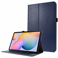 Handytasche Stand Schutzhülle Flip Leder Hülle L07 für Samsung Galaxy Tab S7 4G 11 SM-T875 Blau