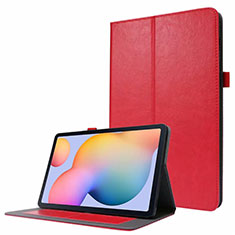 Handytasche Stand Schutzhülle Flip Leder Hülle L07 für Samsung Galaxy Tab S7 4G 11 SM-T875 Rot