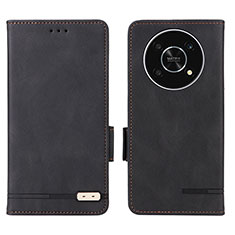 Handytasche Stand Schutzhülle Flip Leder Hülle L07Z für Huawei Honor Magic4 Lite 5G Schwarz