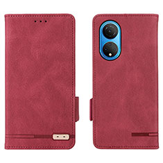 Handytasche Stand Schutzhülle Flip Leder Hülle L07Z für Huawei Honor X7 Rot