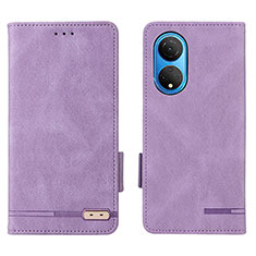 Handytasche Stand Schutzhülle Flip Leder Hülle L07Z für Huawei Honor X7 Violett