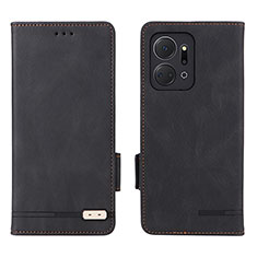 Handytasche Stand Schutzhülle Flip Leder Hülle L07Z für Huawei Honor X7a Schwarz